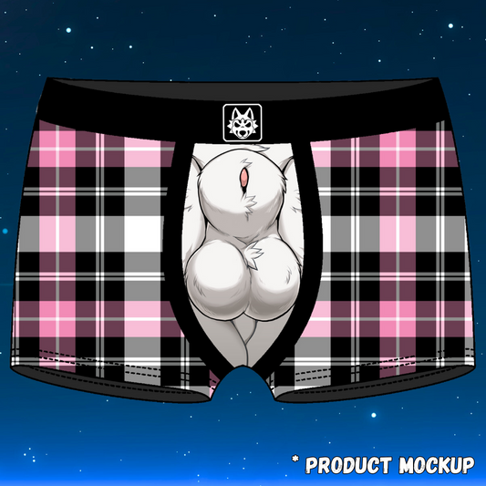 Canine (Pink Plaid) - Trunks